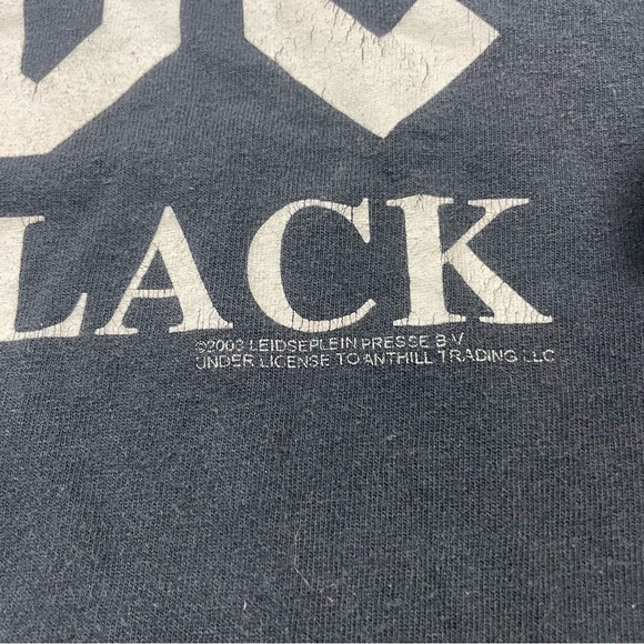 Vintage Y2K 2003 AC/DC Rock Music T Shirt Short Sleeve Large Anvil Back In Black - Picture 6 of 10